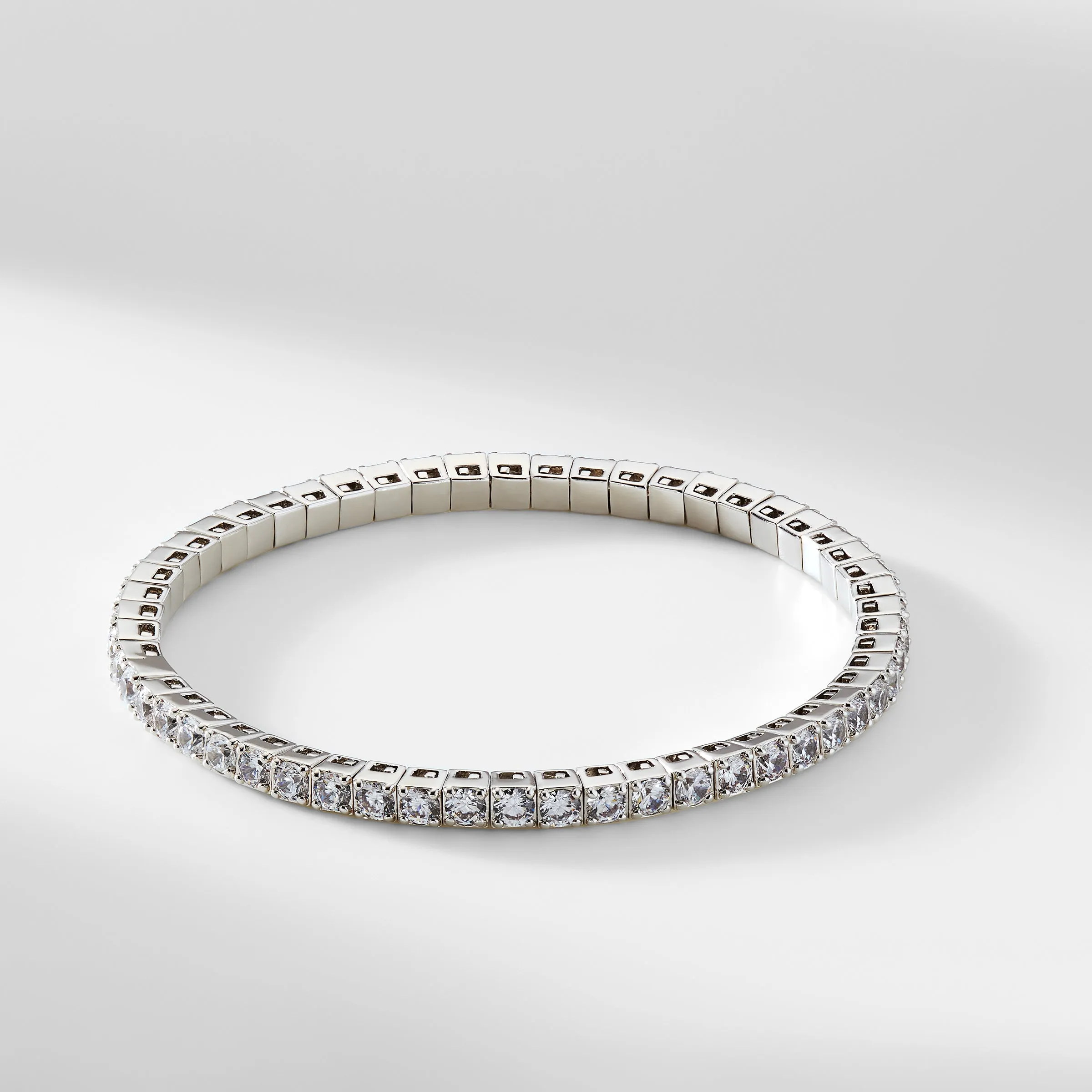 3MM CZ TENNIS STRETCH BRACELET