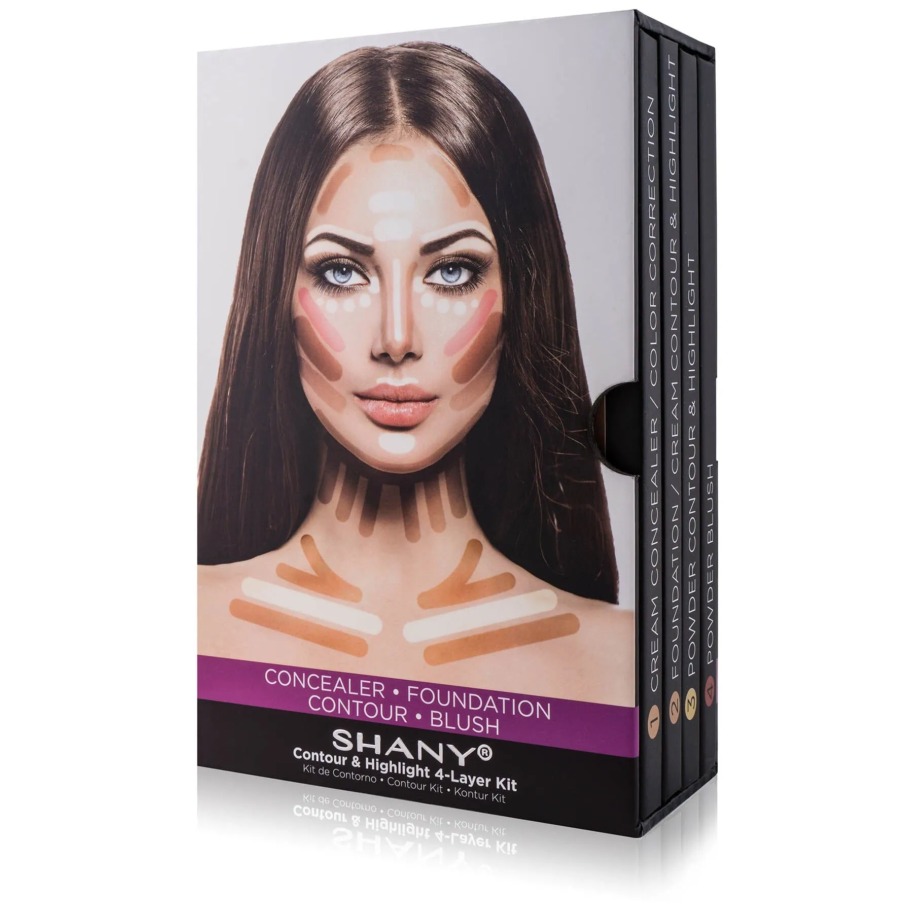 4-Layer Contour and Highlight Makeup Kit