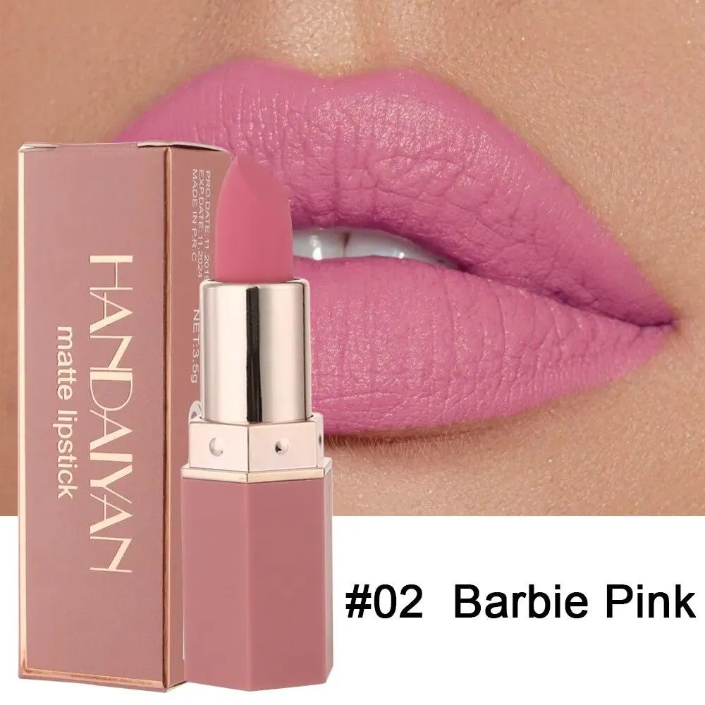 6 Colours Matte Lipstick Beauty Lip Gloss Lippenstift Tinted Balm 24 Hours Waterproof Free Shipping Makeup