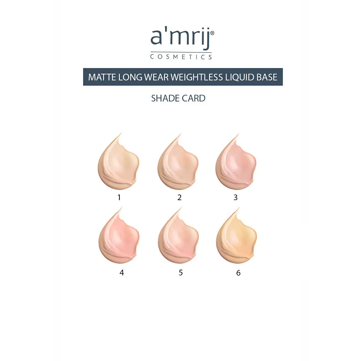 Amrij Cosmetics MATTE LONG WEAR WEIGHTLESS Foundation