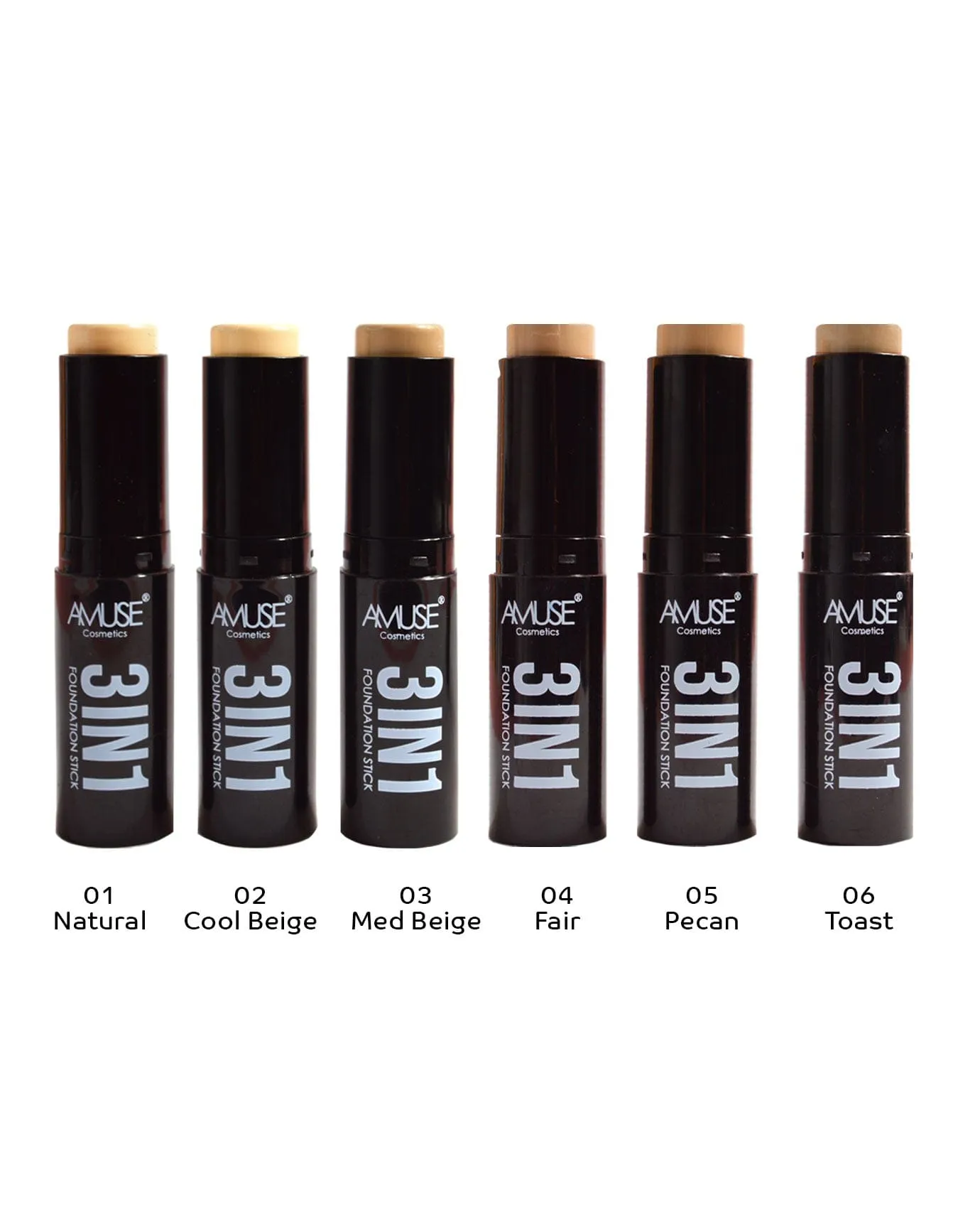 Amuse 3 In 1 Foundation Stick