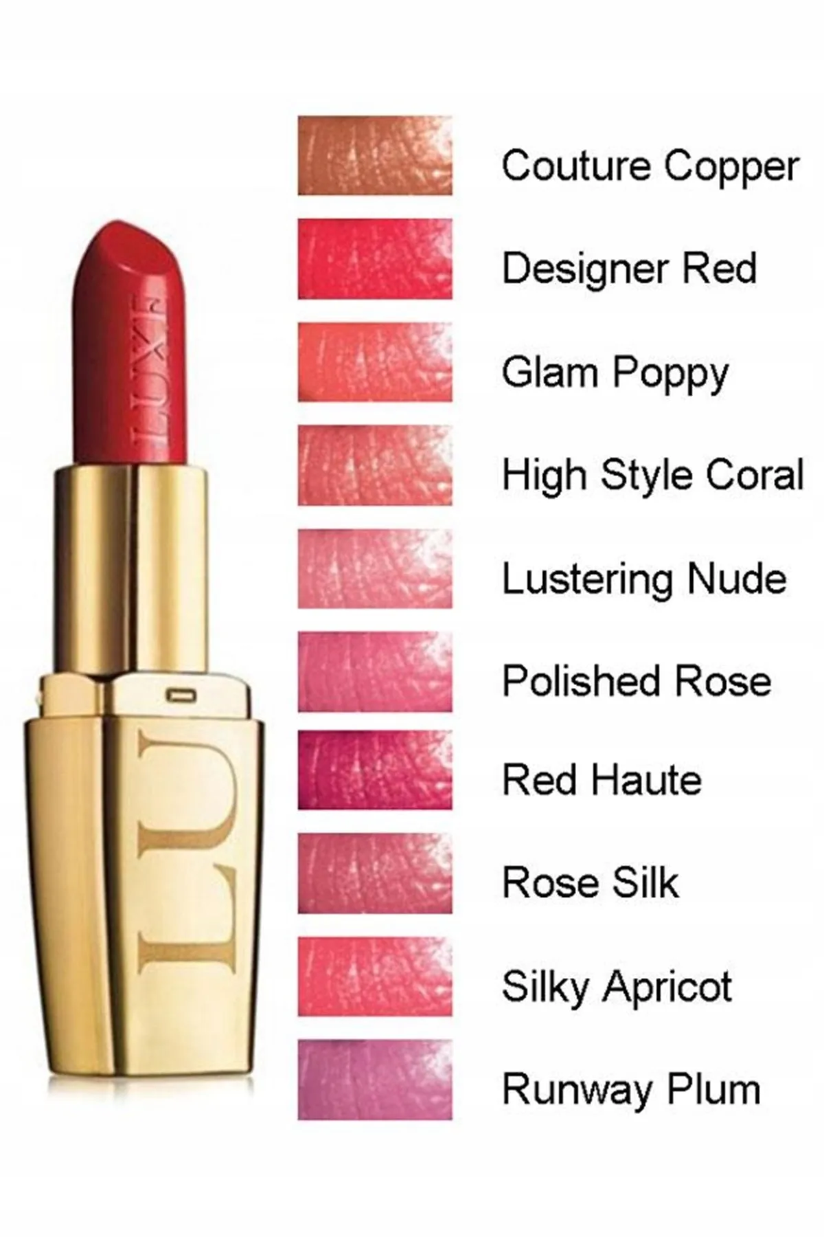 Sure! Here is an optimized title for the product:

Avon Luxe Cream Lipstick - Velvety Hydration & Rich Color for Bold, All-Day Wear