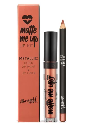 Barry M 24 Carat Matte Metallic Lip Kit