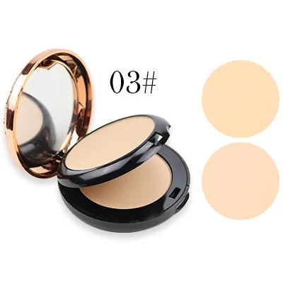 Beauty Glazed Professional Full Coverage Long Lasting Makeup Face Powder Foundation Compact Powder Pressed Powder