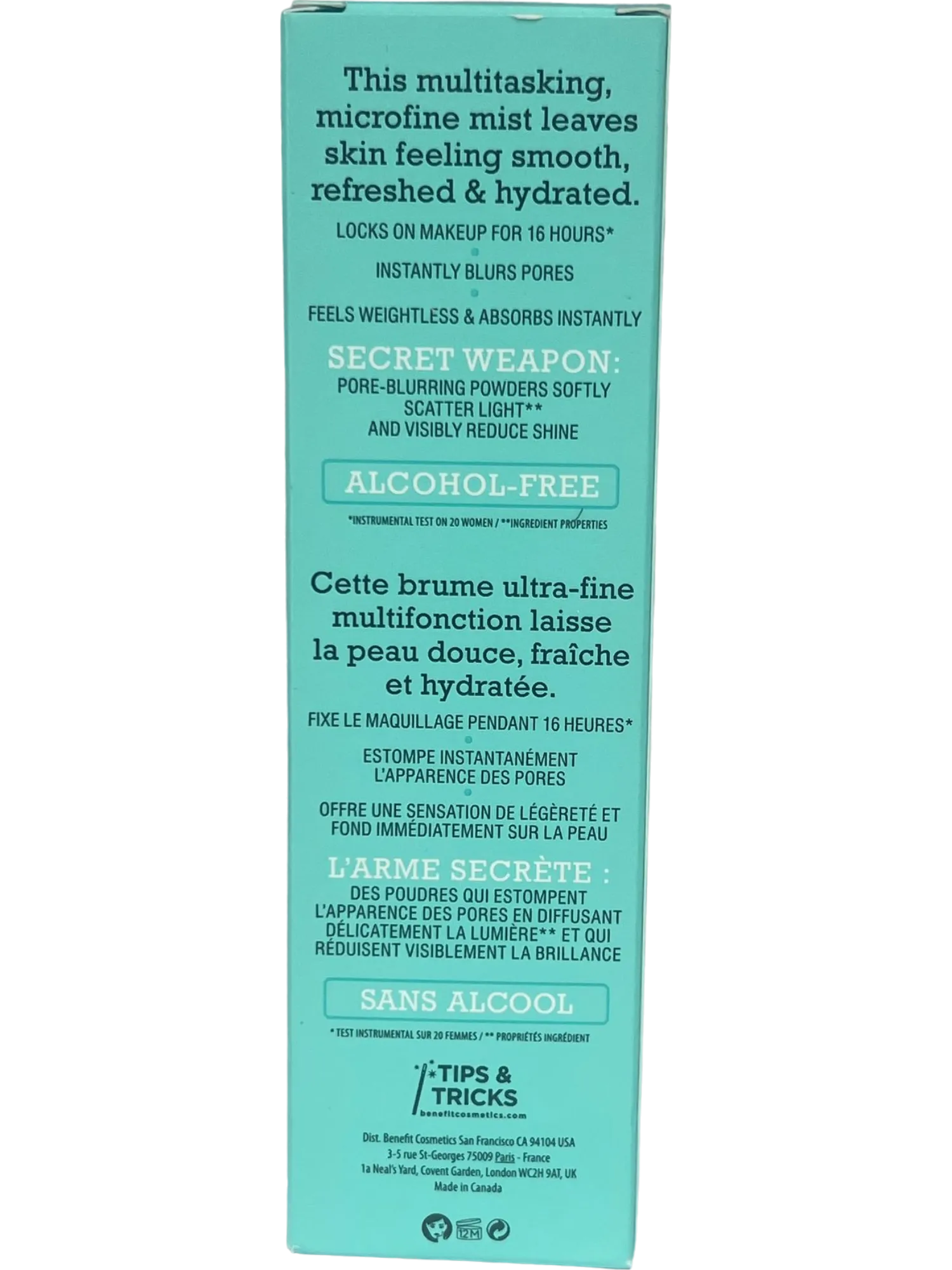 Benefit Cosmetics POREfessional Super Setter Setting Spray Long-Lasting Makeup