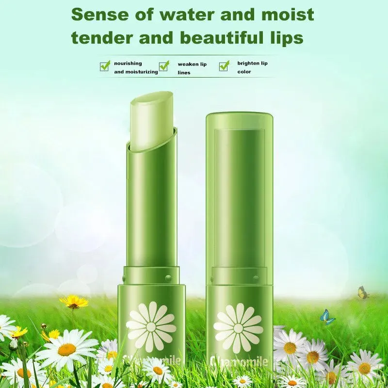 BIOQUA CHAMOMILE NATURAL LIP GLOSS Chamomile Moisturizing Lip Balm Repair Lips Wrinkles Fade Lip Lines Lipstick Lip Care BQY1760