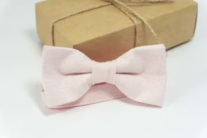 Blush petal pink bow tie mens wedding bow ties Blush pink groomsmen ties