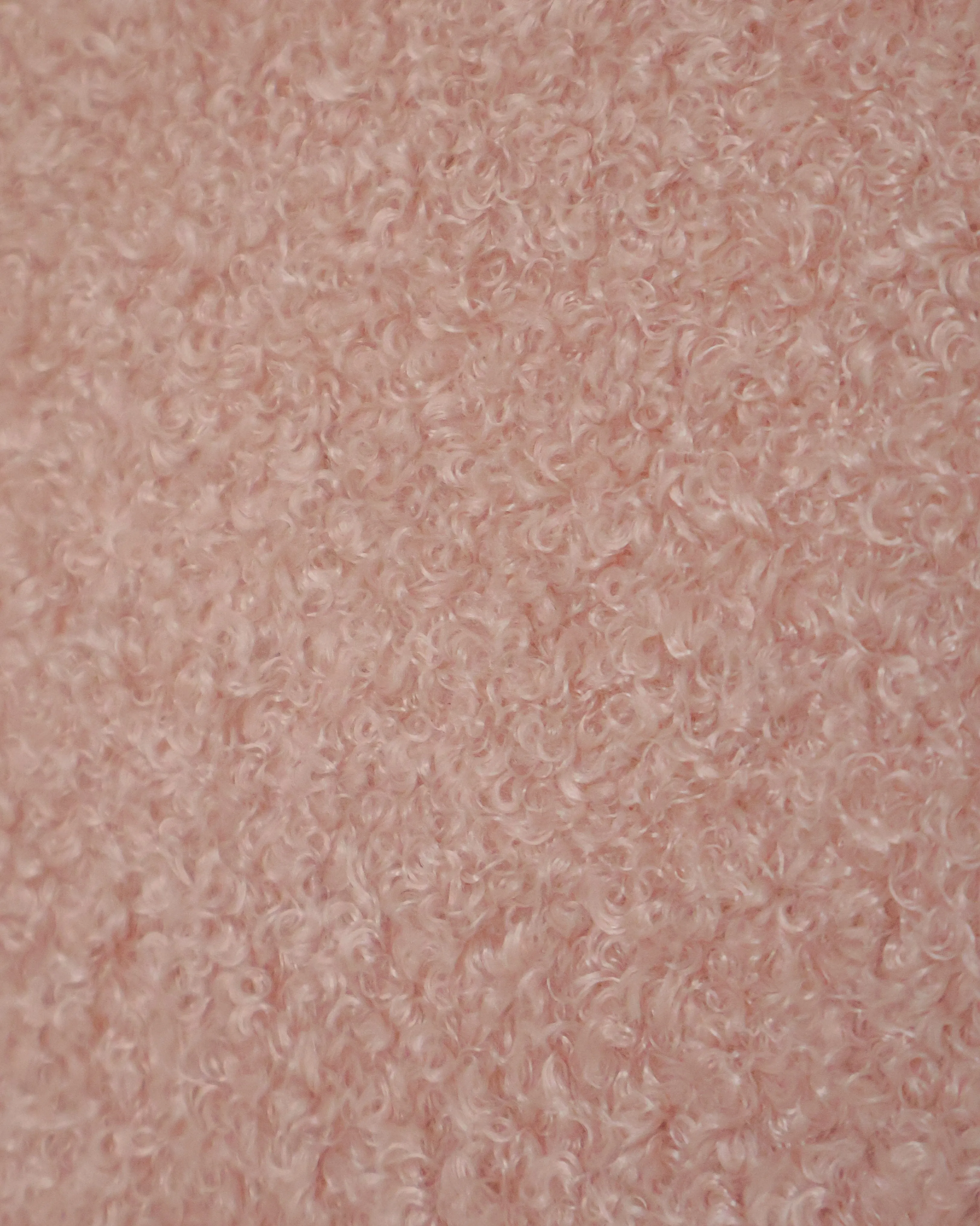 Blush Pink Boucle Fabric Swatch