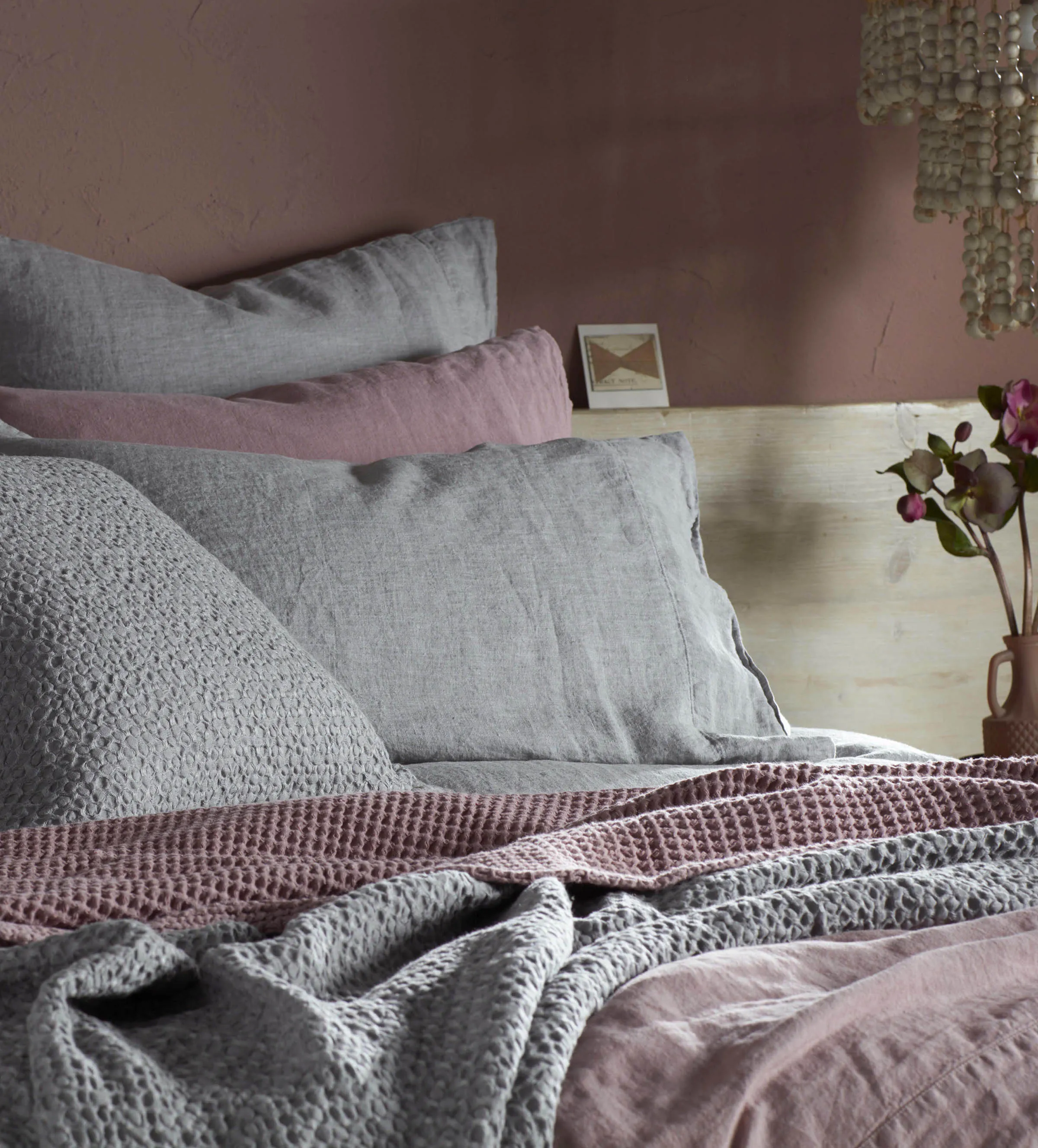 Flint Grey 100% Linen Bed Linen