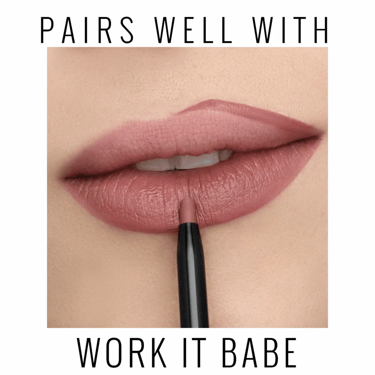 Front Row | A Dusty Nude/Pink Matte Lipstick