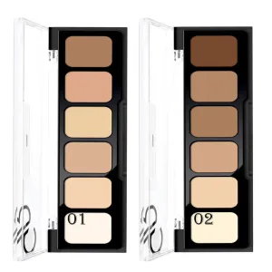 GOLDEN ROSE CREAM CONCEALER MAKEUP PALETTE - 02 - 6 COLOURS