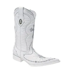 JB668 Rosario Western Boot with White Diamonds