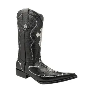 JB668 Rosario Western Boots with Black Diamonds