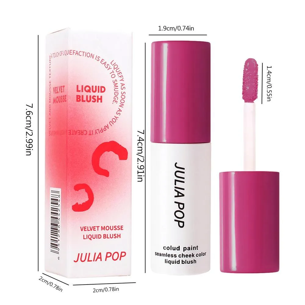 Liquid Blush Long Lasting Blush Liquid For Cheeks Light Weight Long Wearing And Natural Looking Skin Tint Blush Makeup 9.5ml