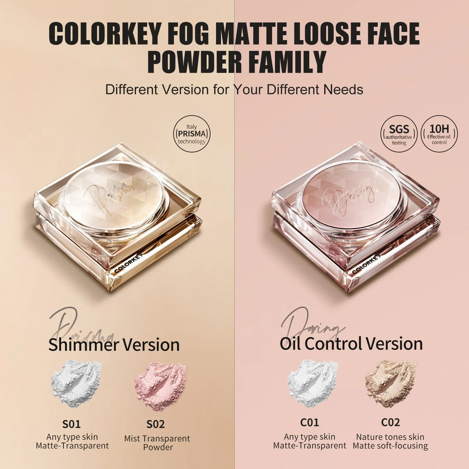 Long Lasting Loose Setting Powder Prisma S01