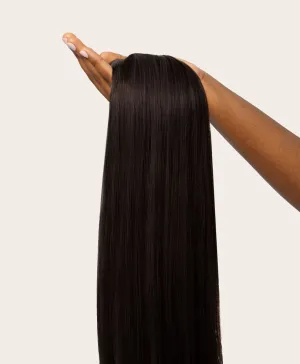 Natural Black, 20" Volumiser Quad Clip-In Weft, 1B | 45g