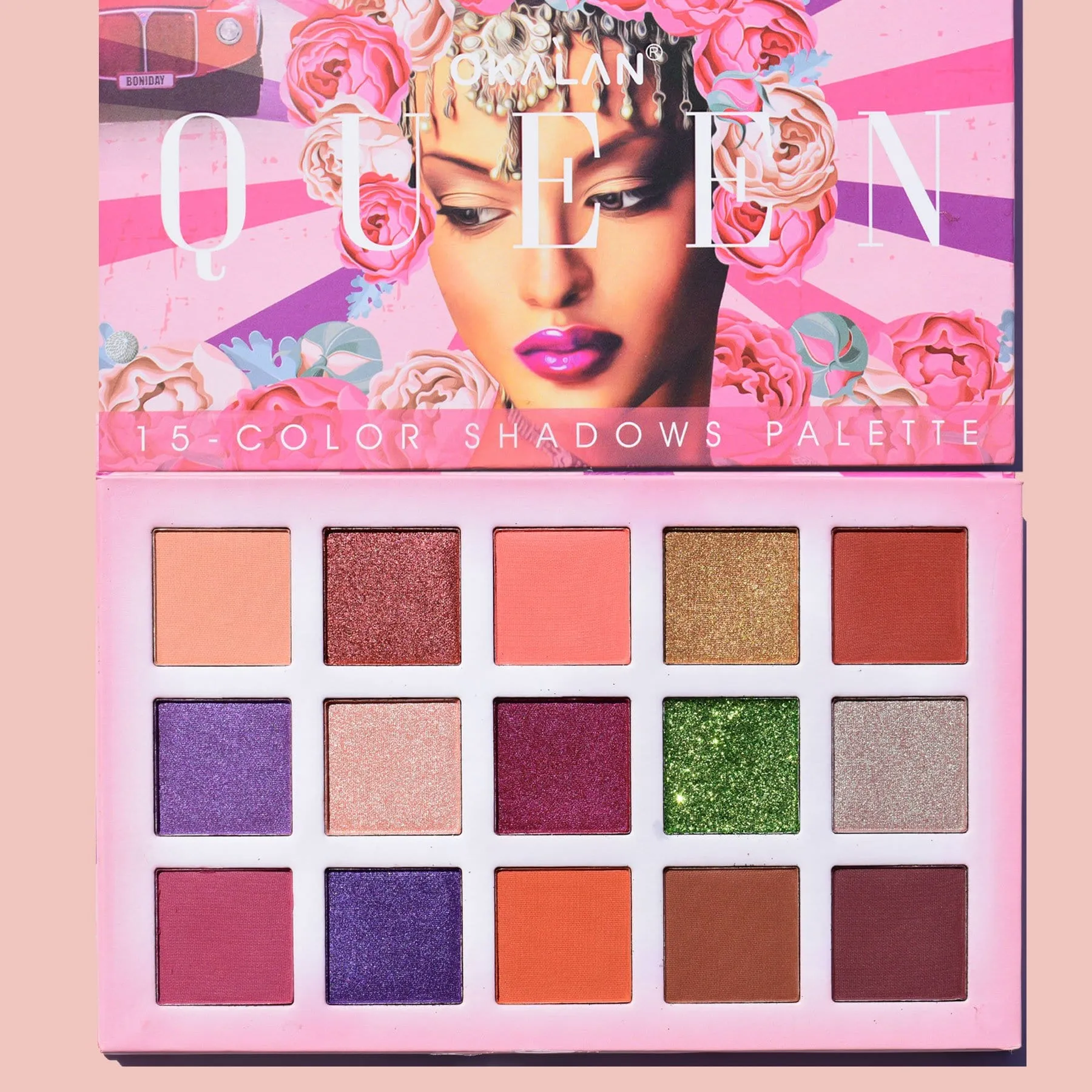 Okalan Queen 15- Color shadow Palette