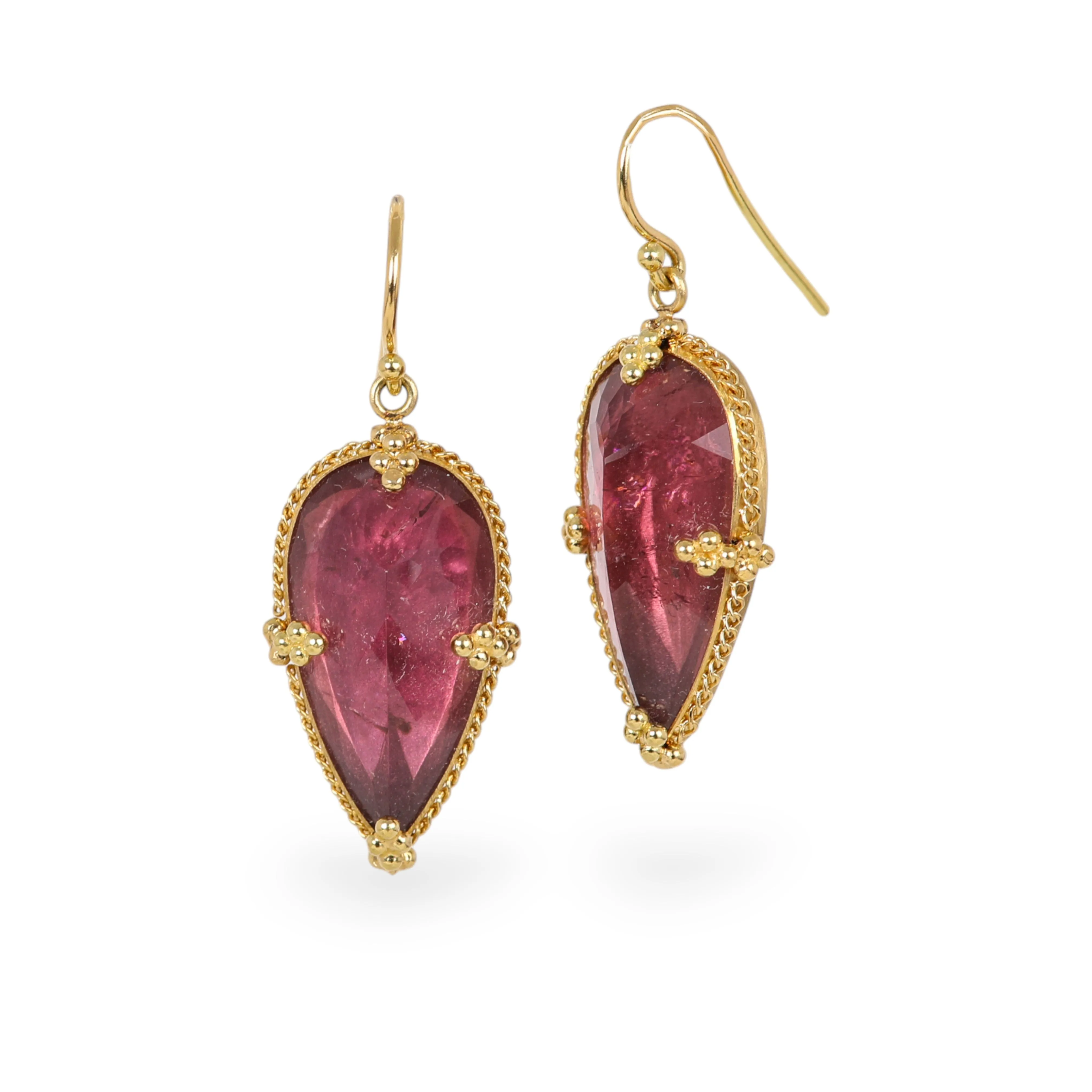 Pink Tourmaline Earrings