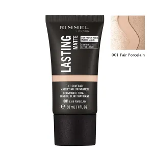 Rimmel Lasting Full Coverage Mattifying Foundation 001 Fair Porcelain