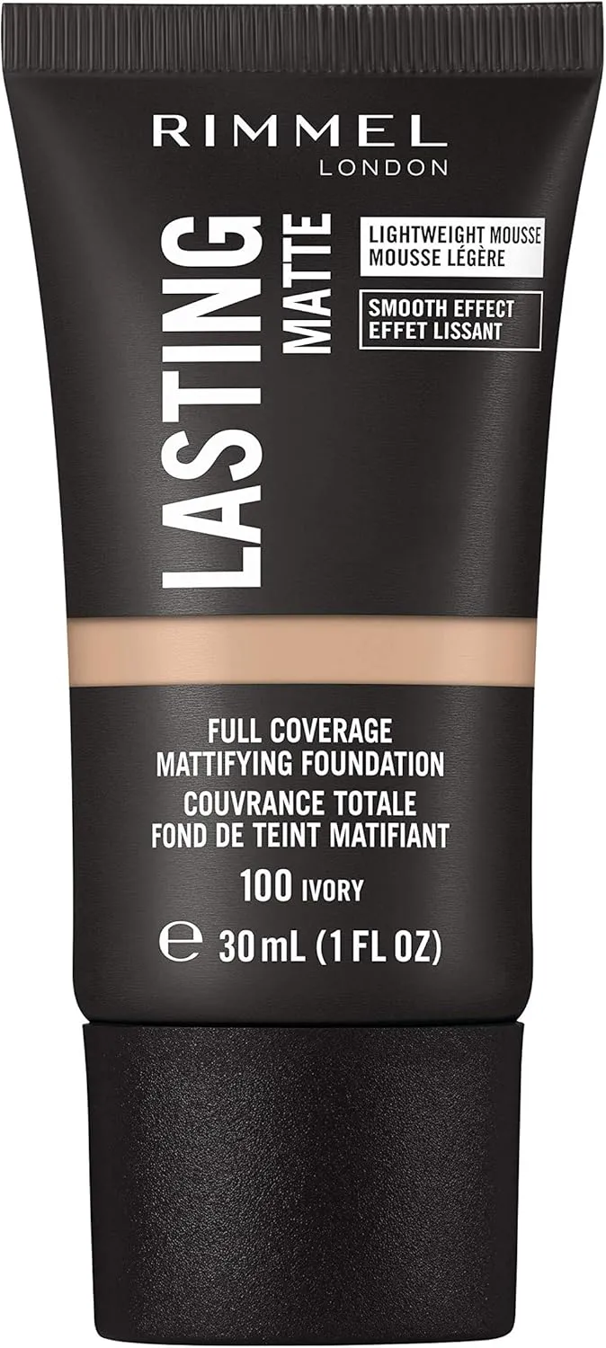 Rimmel Lasting Full Coverage Mattifying Foundation 100 Ivory