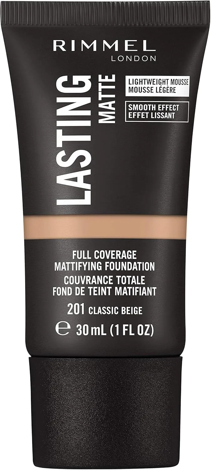 Rimmel Lasting Full Coverage Mattifying Foundation 201 Classic Beige