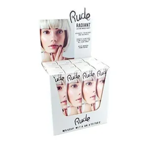 RUDE Radiant Lasting Makeup Mist Display Set, 12 Pieces