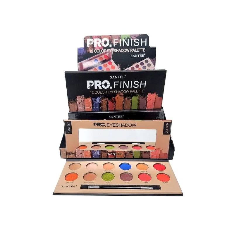 SANTEE | Pro. Finish 12 Color Eyeshadow Palette