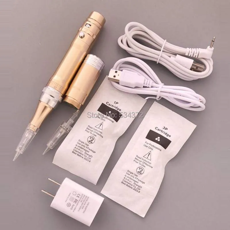 Wireless Electric Tattoo Machine Professional Permanent Makeup Tattoo Eyebrow Beauty MTS Machine Pen